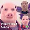 2 Stück Für John Pork ruft Interessant 3D-gedruckte nahtlose Maske John Pork lächelnd Cosplay Gesichtsmaske Party Cosplay Requisiten
