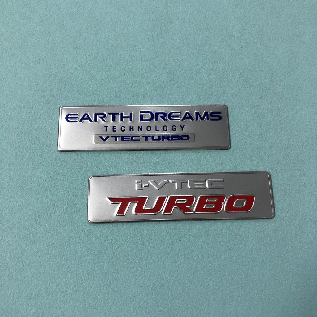 Suitable for CRV Odyssey i-VTEC TURBO metal sticker VTEC modified aluminum sticker