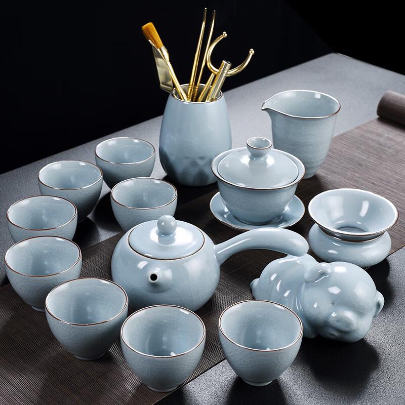 Chaxun Ru Kiln Ceramic Kung Fu Tea Set