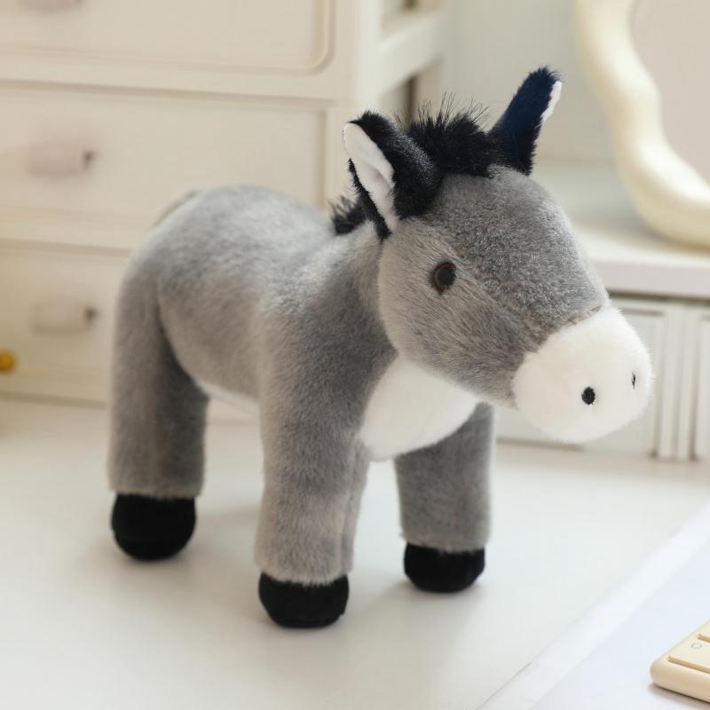 20cm Cute Little Zoo Animal Stuffed Toy Goat Donkey Lion Deer Plush Toys Girl Boy Xmas Birthday Present Kawaii Plushies
