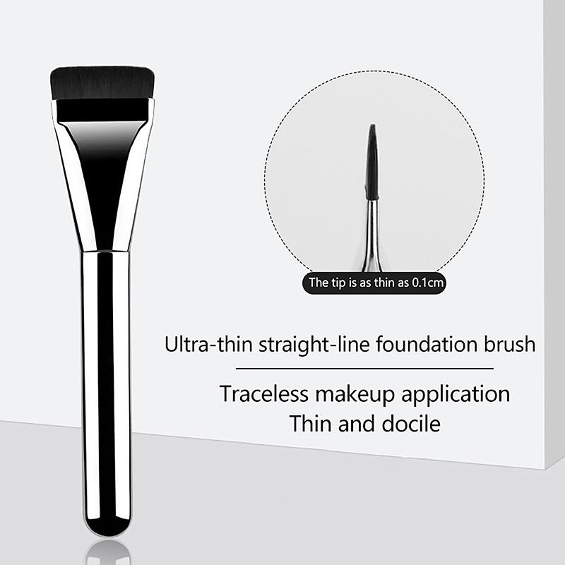 Ultra Thin Foundation Brush Lightweight And Thin Face Contour Brush Flat Contour Brush Blending Foundation Cream Makeup Brushes