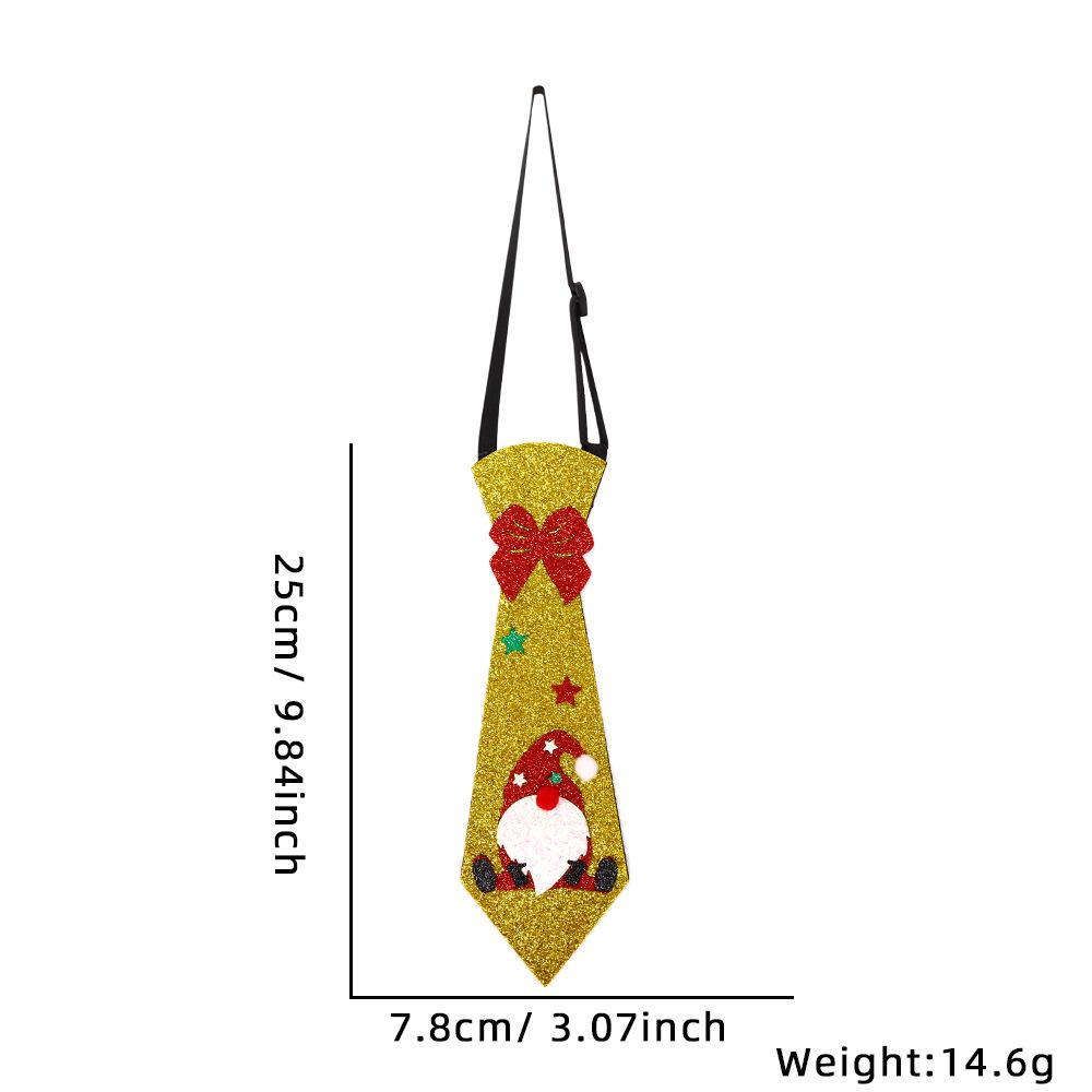 Felt Christmas Tie Ornaments - Snowman, Reindeer, Christmas Tree Décor