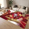 Custom Rug San Francisco 49ers Pattern Print Name Text Soft Non‑Slip Floor Carpet for Home Indoor Decoration