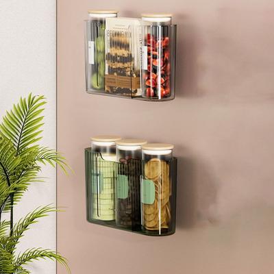 Kunststoff Kosmetische Lagerung Box Wand-montiert Platz Saving Make-Up Veranstalter Große Kapazität Kleinigkeiten Lagerung Box Bad