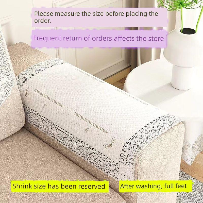 

Pure Cotton Sofa Back Towel Triangular Binder Sofa Cover Embroidery Single Sofa Cover Towel Sofa Cover Fabric Non Slip Sofa handtowel (width 60/length 80cm)