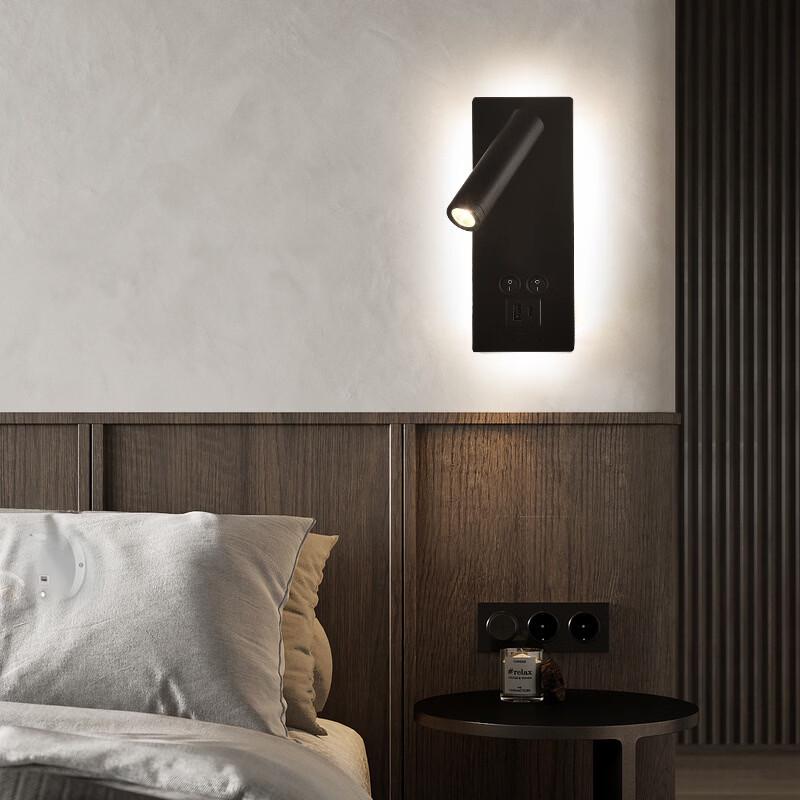 OEING LED Bedside Reading Wall Lamp with USB