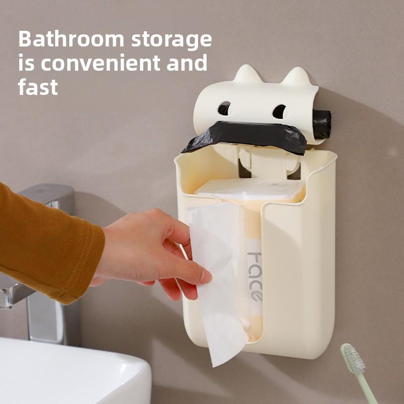 Wall-mounted Kitchen Large-capacity Multifunctional Plastic Bag Organiser Storage Box