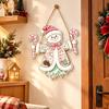 Wooden Christmas Hanging Ornaments 2D Flat Design Christmas Decoration  Christmas Party