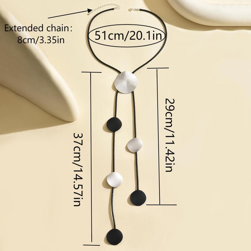 Overdreven Europese & Amerikaanse Charme Y-vormig Damesketting met Rond Hanger