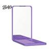 Handheld Cosmetic Mirror Portable Folding Makeup with Comb, Compact Travel Mirror, Pocket Small Size & Hair Detangling Comb for Women Girls
