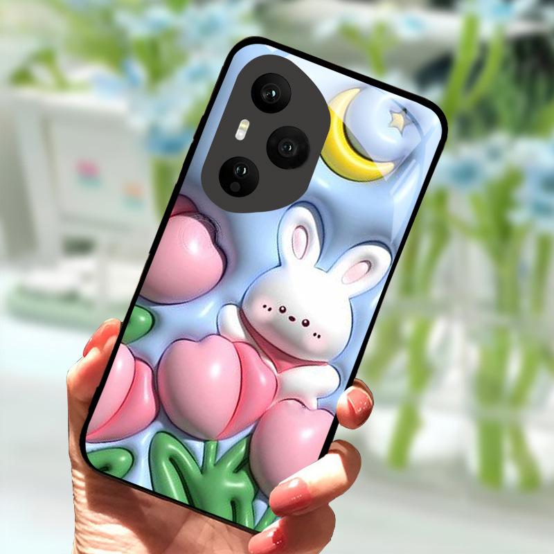 For Honor 400 Pro 5G Case Luxury Tempered Glass Anti-Fall Cover For Honor400 Pro 400Pro Phone Back Shell Shockproof Fundas Capa