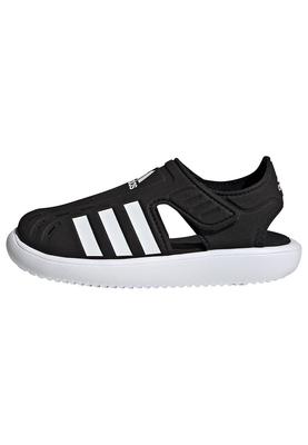 LWS08 Junior Summer Water Sandals for Boys and Sizes Size Closed-Toe Girls, 17-22cm, Black/White, 22.0cm