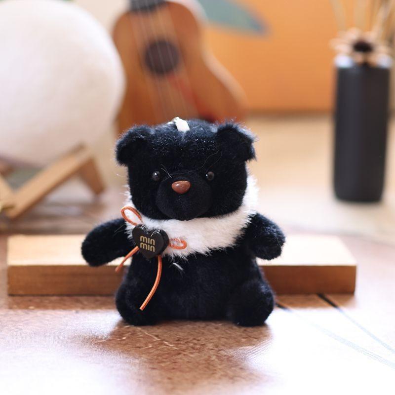 Plush Bear Keychain Soft Short Pile Toy For Kids And Collectors