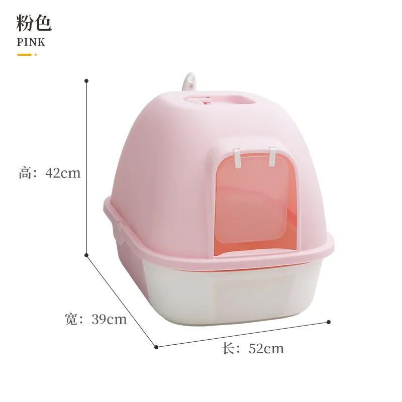 2025 New Pet Drawer Cat Litter Box Fully Enclosed Toilet with Shovel Cat Box Litter Box Furniture