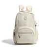 Schoolbag new solid color backpack women's simple large-capacity waterproof nylon bag trendy fashion simple casual student schoolbag