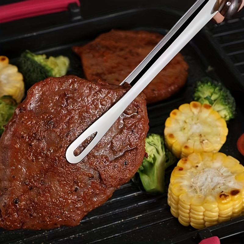 Stainless Steel Scissors and Barbecue Tongs for Outdoor Camping and Barbecuing - Great for Cutting, Grilling and Serving!