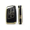 Key Case Fob for VW Golf Polo Tiguan Atlas for Skoda Superb Kodiaq Octavia Karoq for SEAT Ateca Leon 5 Buttons Cover Key Chains