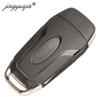 jingyuqin 10pcs/lot 2/3/4 Buttons Flip Folding Remote Car Key Shell Case for Ford Fusion Edge Explorer 2013-2015 HU101 blade