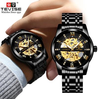 New TOP Brand Luxury Men's Watch With Box Hollow Fashion Men's Mechanical Watches