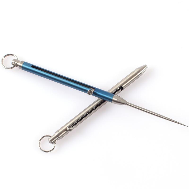 Titan-Zahnstocherhalter, Obstgabel, Outdoor, EDC, Zahnstocherhalter, wasserdichte Tasche, umweltfreundlich, für Reisen, Camping, Werkzeug