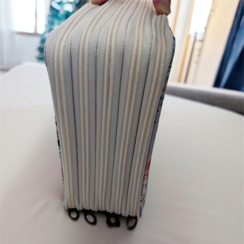 High Capacity Pencil Bag 200 Slots Zippers Closure Pencil Case for Artist Student, Large Capacity Pencil Holders Pouches