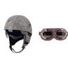 Retro Open Face Motorcycle Helmet Leather Cruiser Scooter Adult
