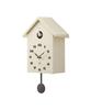 Cuckoo Clock, Pendulum Clock, Wall-Mounted/Tabletop Clock, Cute and Stylish, Ivory Birdhouse Clock, BCW047-IV