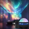 1pc Northern Lights LED Atmosphere Projector,7 Modes, Starry Rotation Projection,USB Powered,Remote Control,For Bedroom Decor