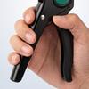 Wire Stripper and Cutter with Adjustable Insulation Length and Tension, Manual Hand Tool with a Stripping Jaw and Separate Steel Cutter