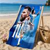 World Cup Celebration Messi Beach Towel, Quick-drying, Easy To Care For, Suitable for Both Fitness and Beach Vacations,Sports Essential
