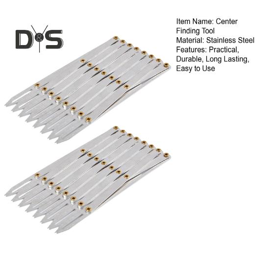 1/2Pcs Woodworking Center Finder Marking Tools Center Point Finder High Accuracy User-Friendly Design Precise Equal Spacing Layout Tools