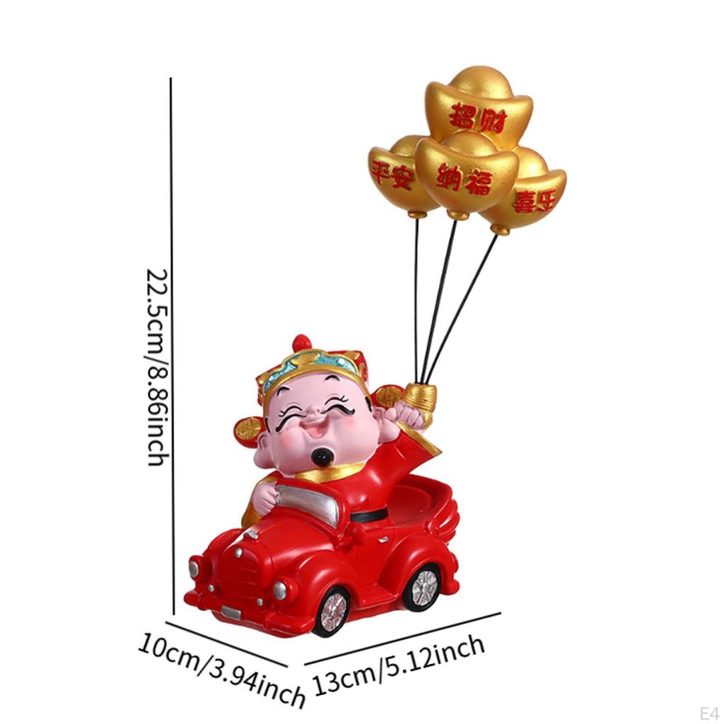 Socha boha bohatství, dekorativní figurka, sběratelské předměty, roztomilá stolní ozdoba, socha do kanceláře