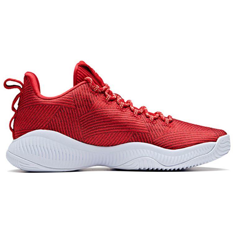 Anta Shock Absorbing Durable Low Top Basketball Shoes Men sneaker Red 11911188-4