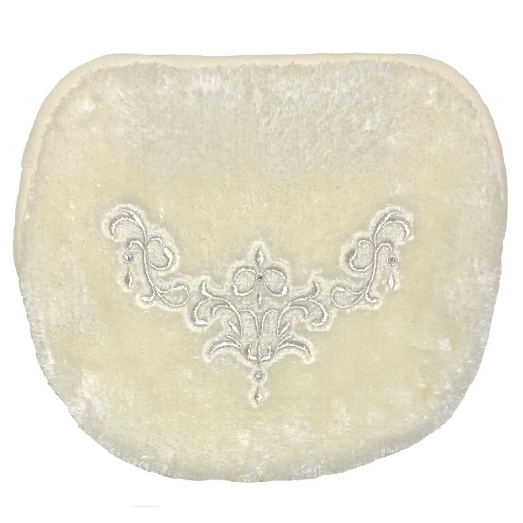 Senko NYNAS Shanti 2 Toilet Lid with Adhesive Platinum with Elegant 36385 Cover, Multi-Type Sheet, Rhinestones, Design,