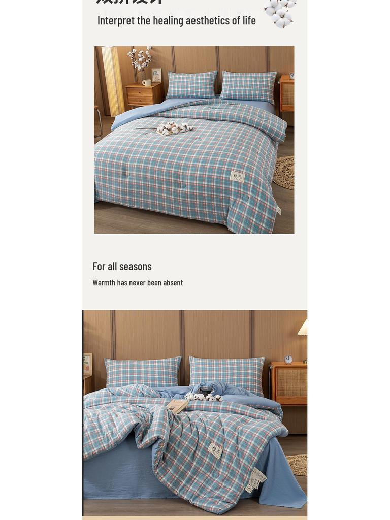 Xinjiang Katoen Dekbed: Dik, Warm, Machinewasbaar, voor Alle Seizoenen - Ideaal voor Lente, Herfst, Winter, Enkele & Dubbele Maten