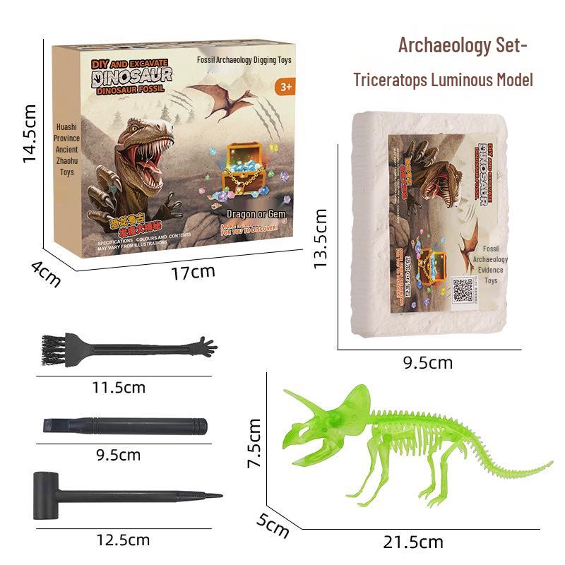 Dinosaur Fossil Excavation Kit: Educational Science Toy for Kids
