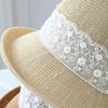 Lace Ribbon Straw Hat Women, Summer Beach Vacation Sunhat Travel New