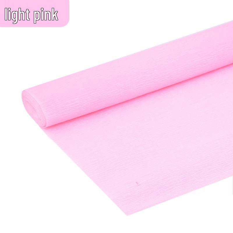 Thickened Colored Crepe Paper for DIY Flowers, Stretchable Ruffled Paper for Kindergarten Crafts