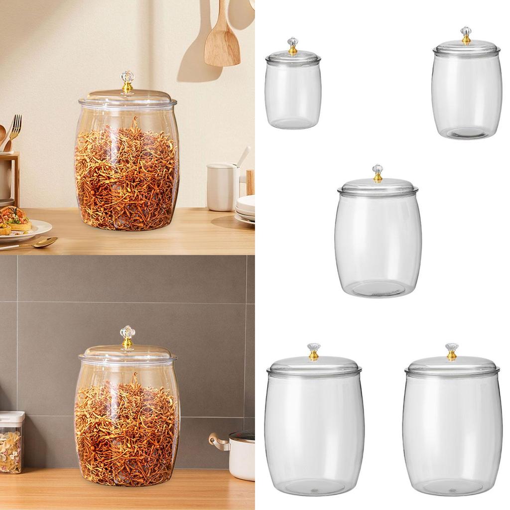 Kitchen Storage Container Kitchen Canisters Decoration Resuable Countertop Food