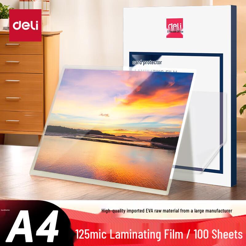 Deli A4 Laminating Pouches
