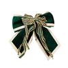 Christmas Decorations High-end Gold Velvet Bow Christmas Flocking Bow