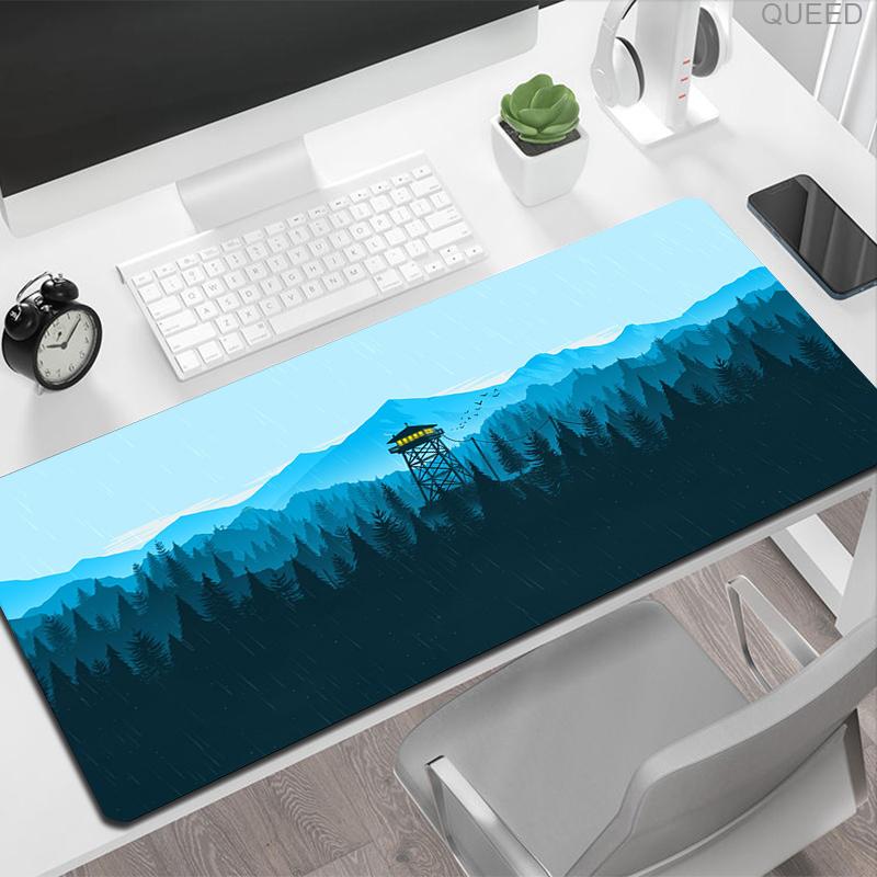 Laptop Keyboard Gaming Mats Mause Ped Forest Trees Xxl Mouse Pad Gamer Black Mousepad Computer Tables Desk Mat PC Office Carpet