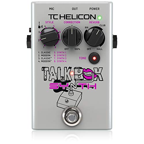 TC Helicon Talkbox Synth Vocal Effects Pedal with Studio-Grade Reverb and Adaptive Tone