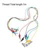 5Pcs 4Mm Banana To Hook Test Leads Stackable Banana Plug To Test Hook Clips Flexible Testing Cable Wires Voltage Regulator Wire