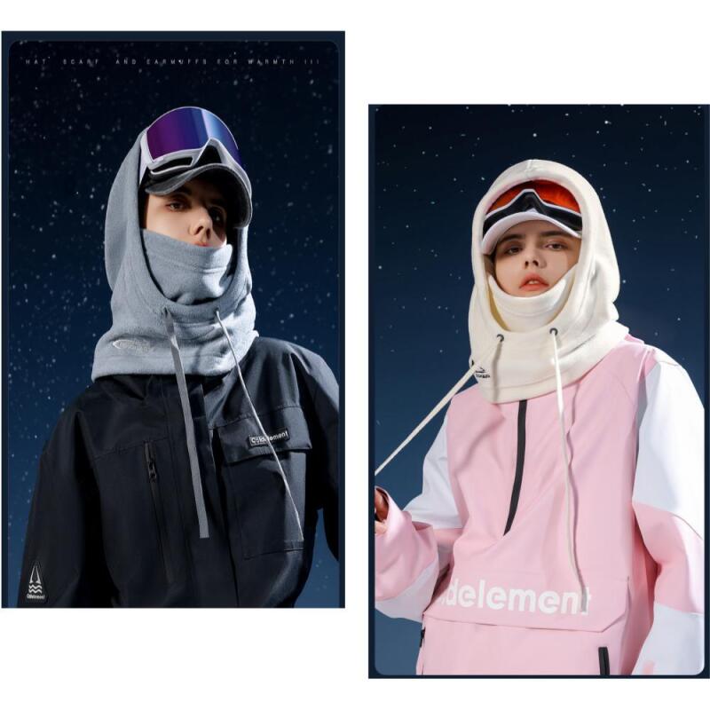 Women s and Men s Couple Winter Sports Fleece Warmer A25047_Black