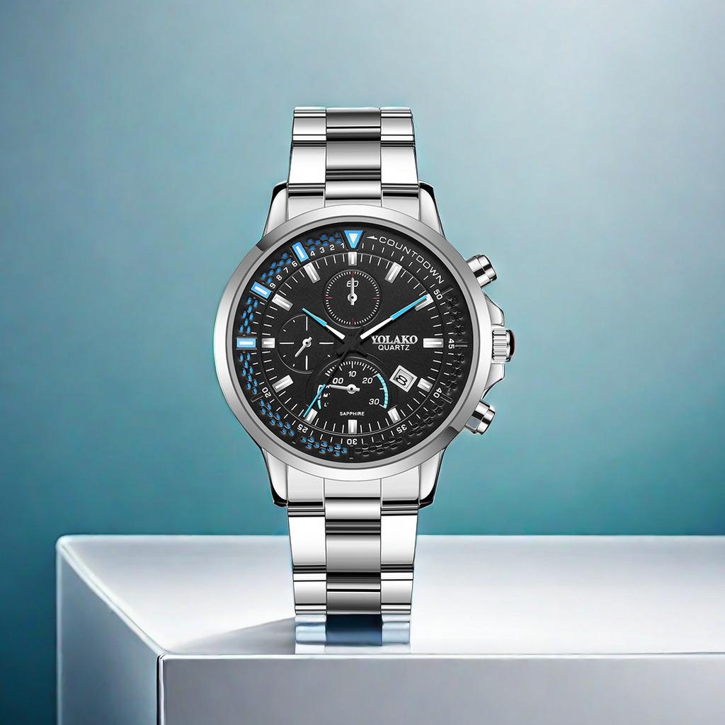 High Quality Quartz Watch Dial Value Display Business and Leisure Waterproof for Sports Running Leisure Outdoor Work