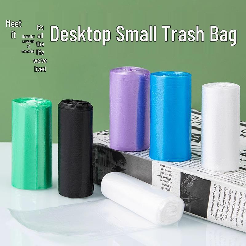 Compact Trash Bags for Car & Home - Thickened, Disposable, Small Size, Ideal for Cat Litter & Cleaning.