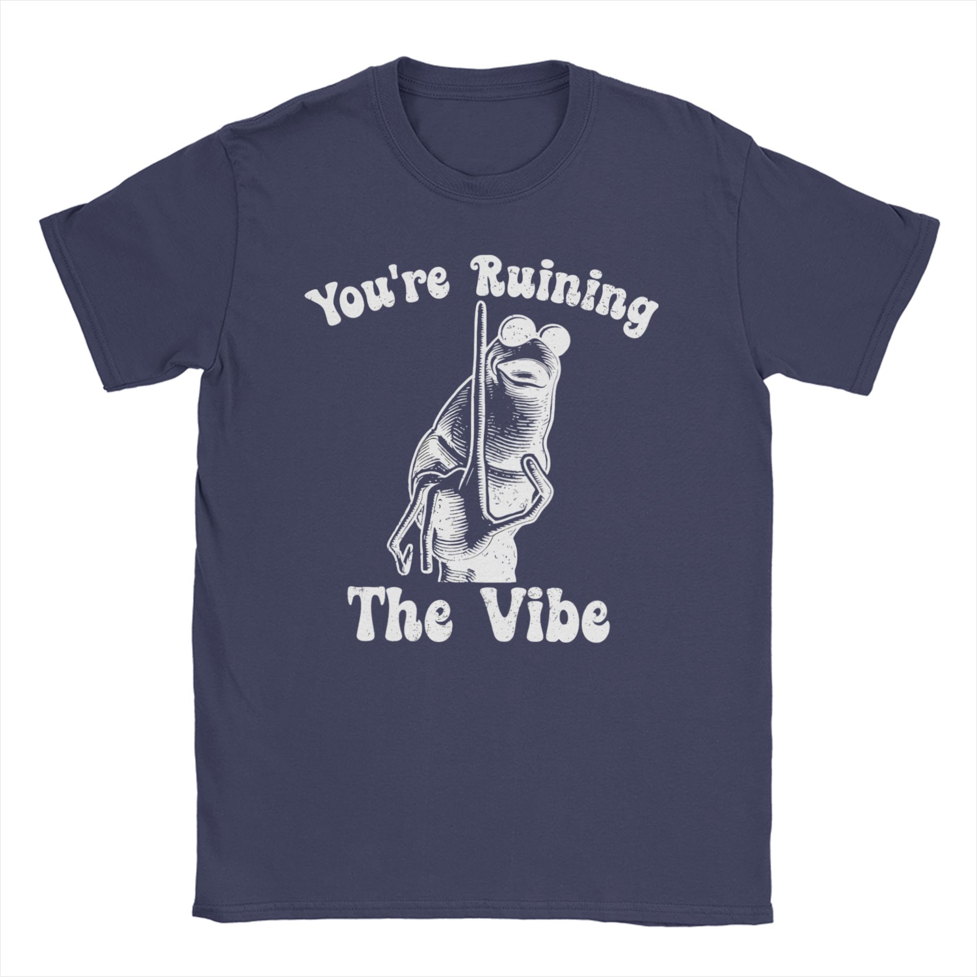 

Youre Ruining The Vibe TShirts Men Women Marcus The Worm Meme Vintage Pure Cotton Tees Round Collar T Shirt Plus Size Tops 4XL
