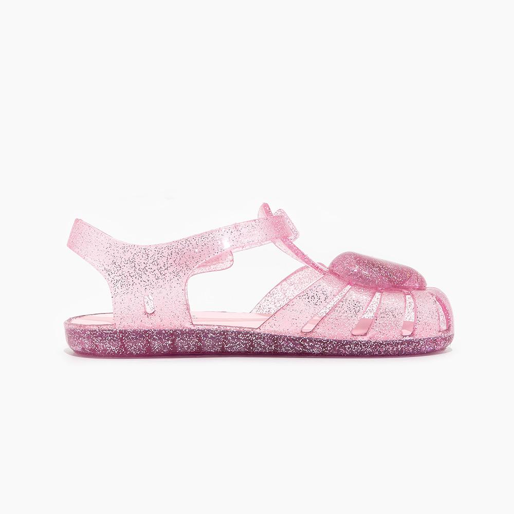 [LUMI] Dívčí želé boty s LED světlem a srdíčky růžové, LM21VGPK, 7000019973, Oblíbené korejské boty