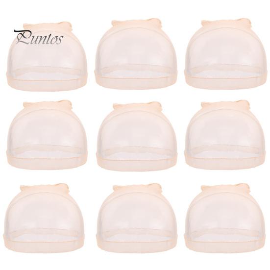 1 Pair Wig Hat Stretchy Invisible Breathable Sheer Natural Nude Ultra-thin Women Lace Front Wig Synthetic Hair Net Stocking